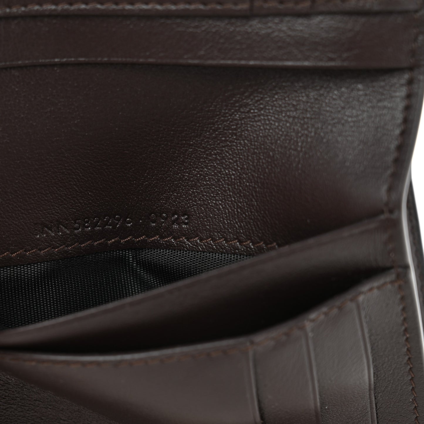 Patent Monogram Bi-Fold Wallet Dark Nut