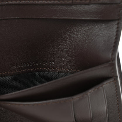 Saint Laurent Patent Monogram Bi-Fold Wallet Dark Nut 7 of 10