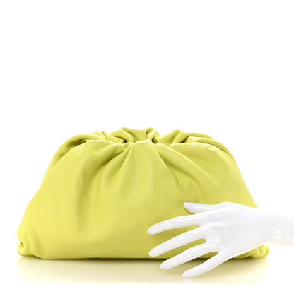 Bottega Veneta Smooth Butter Calf The Pouch Oversized Clutch Kiwi 2 of 7
