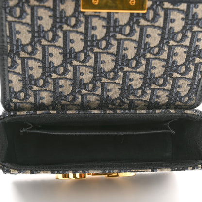 Christian Dior Oblique 30 Montaigne Box Bag Blue 4 of 8