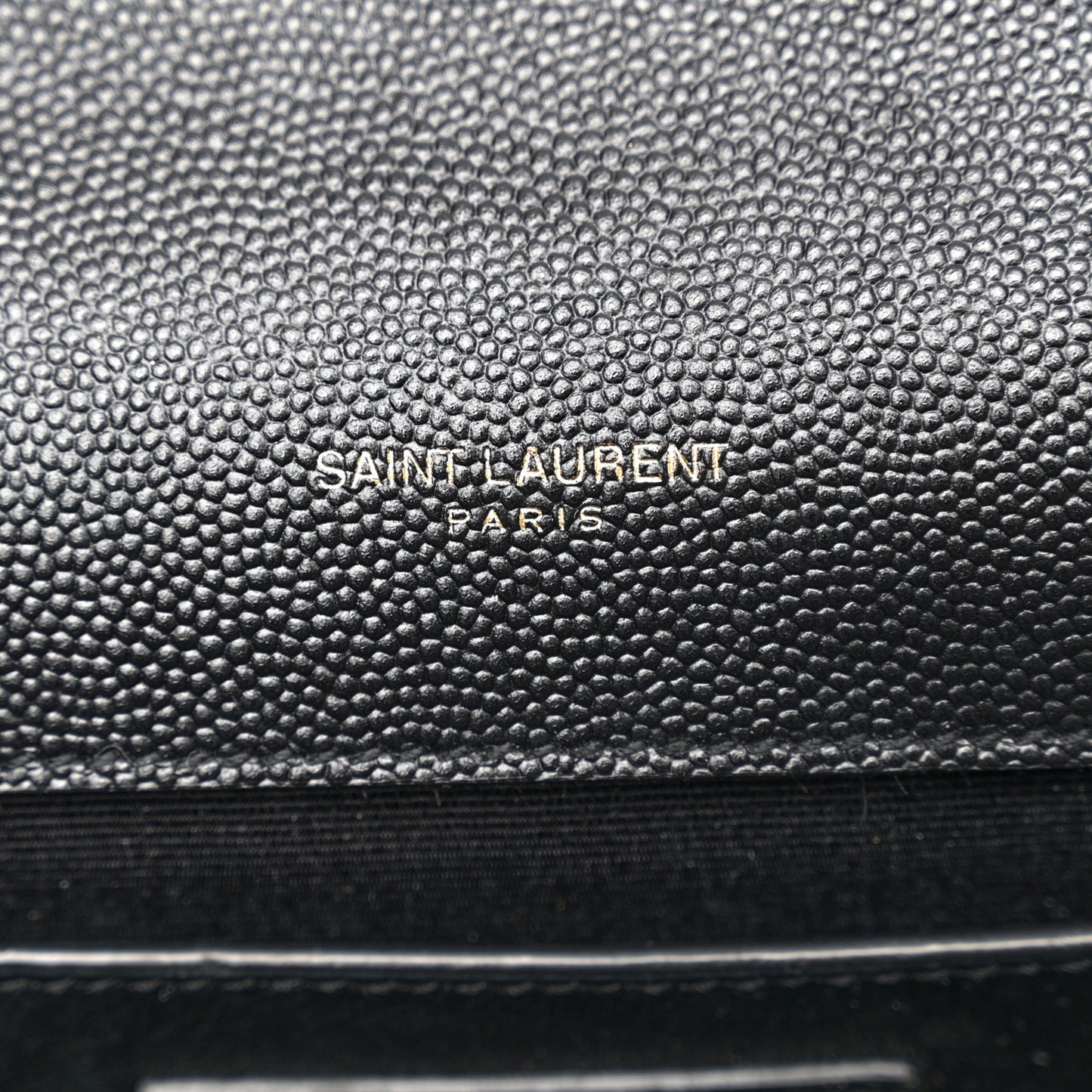 Grain De Poudre Medium Classic Monogram Kate Satchel Black