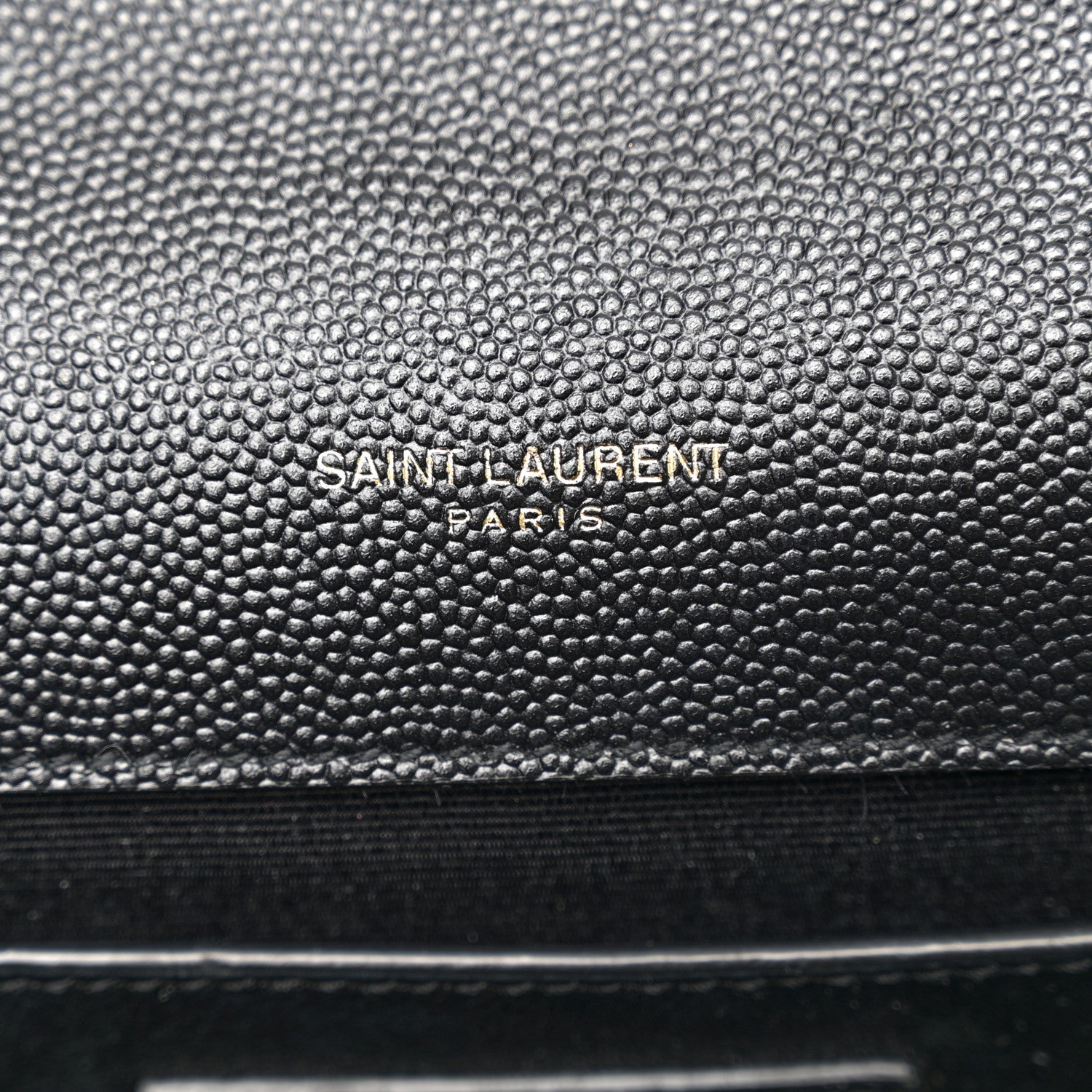 Saint Laurent Grain De Poudre Medium Classic Monogram Kate Satchel Black 6 of 11