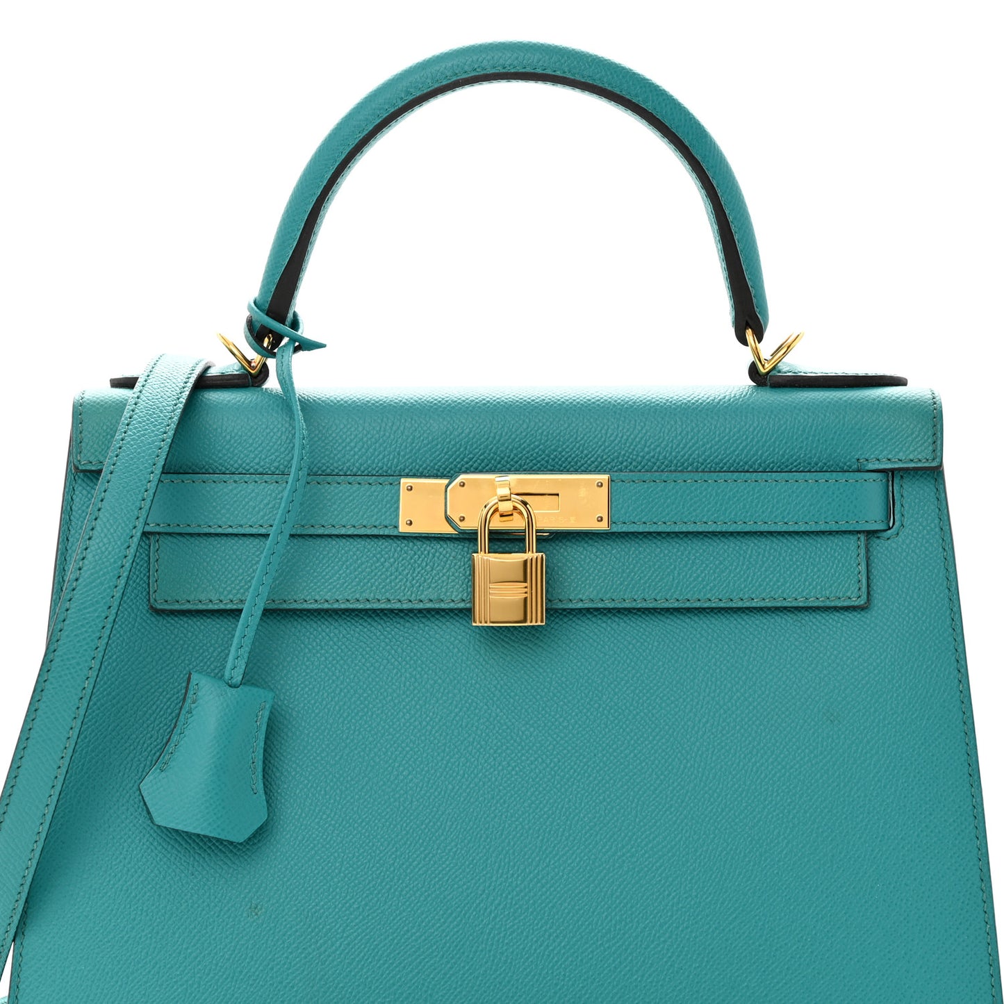 Epsom Kelly Sellier 28 Bleu Paon