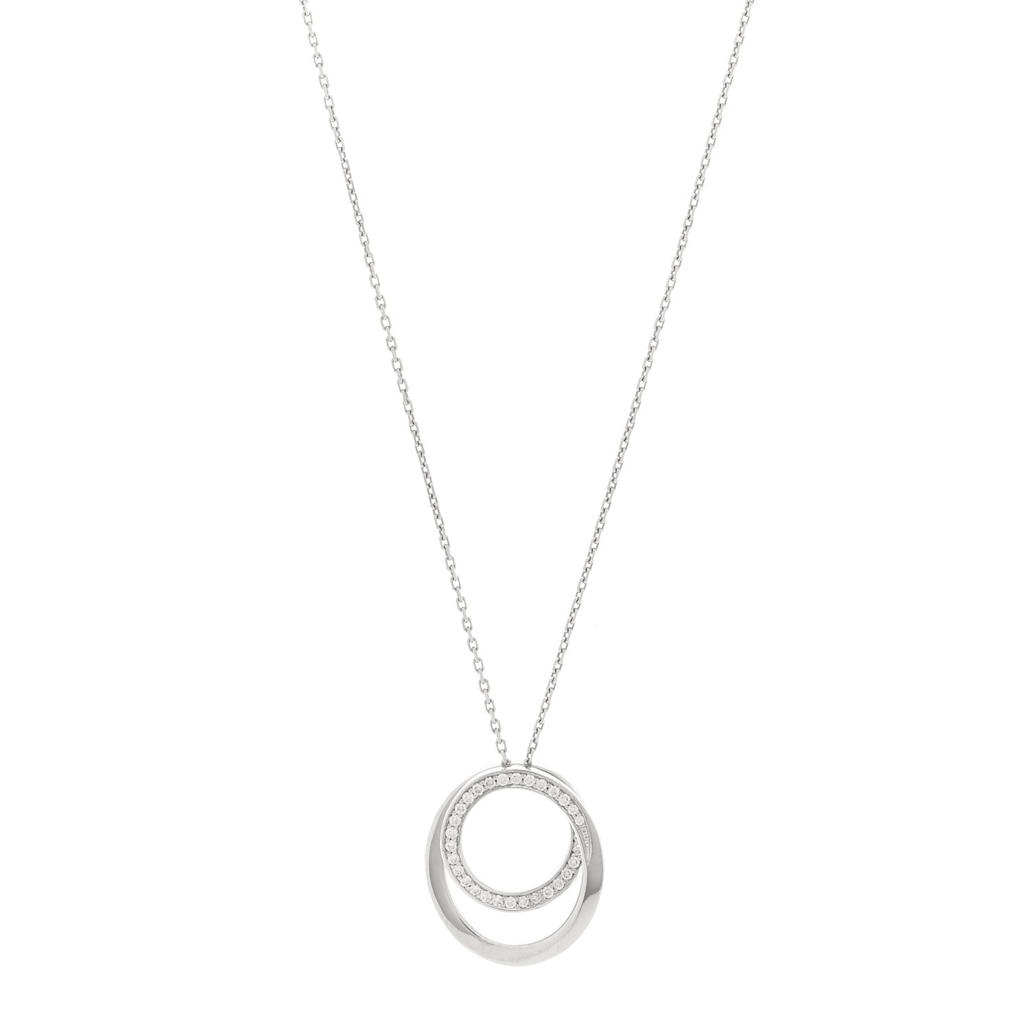 Cartier 18K White Gold Diamond Etincelle De Cartier Pendant Necklace 1 of 5