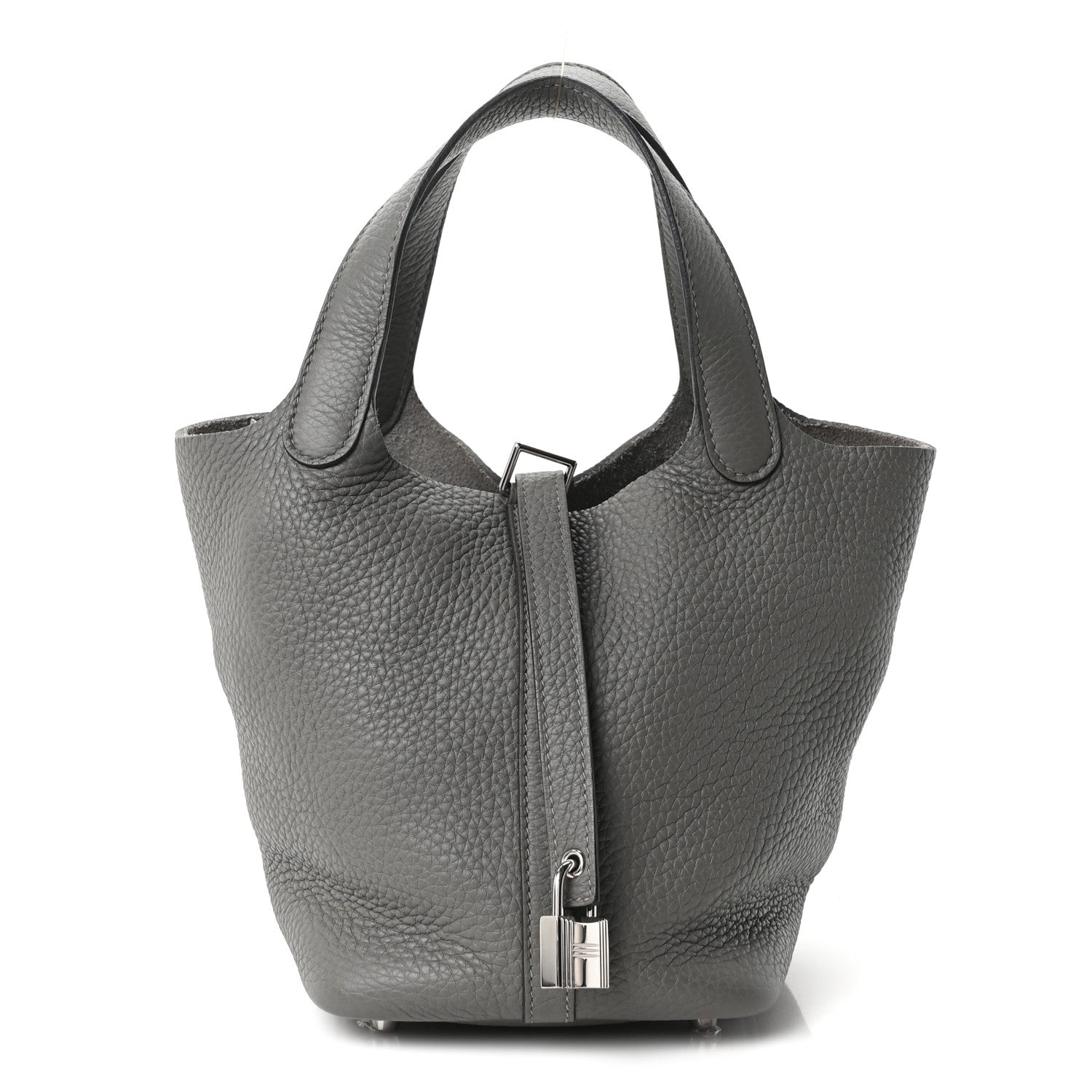 Hermes Taurillon Clemence Picotin Lock 18 PM Gris Meyer 1 of 11