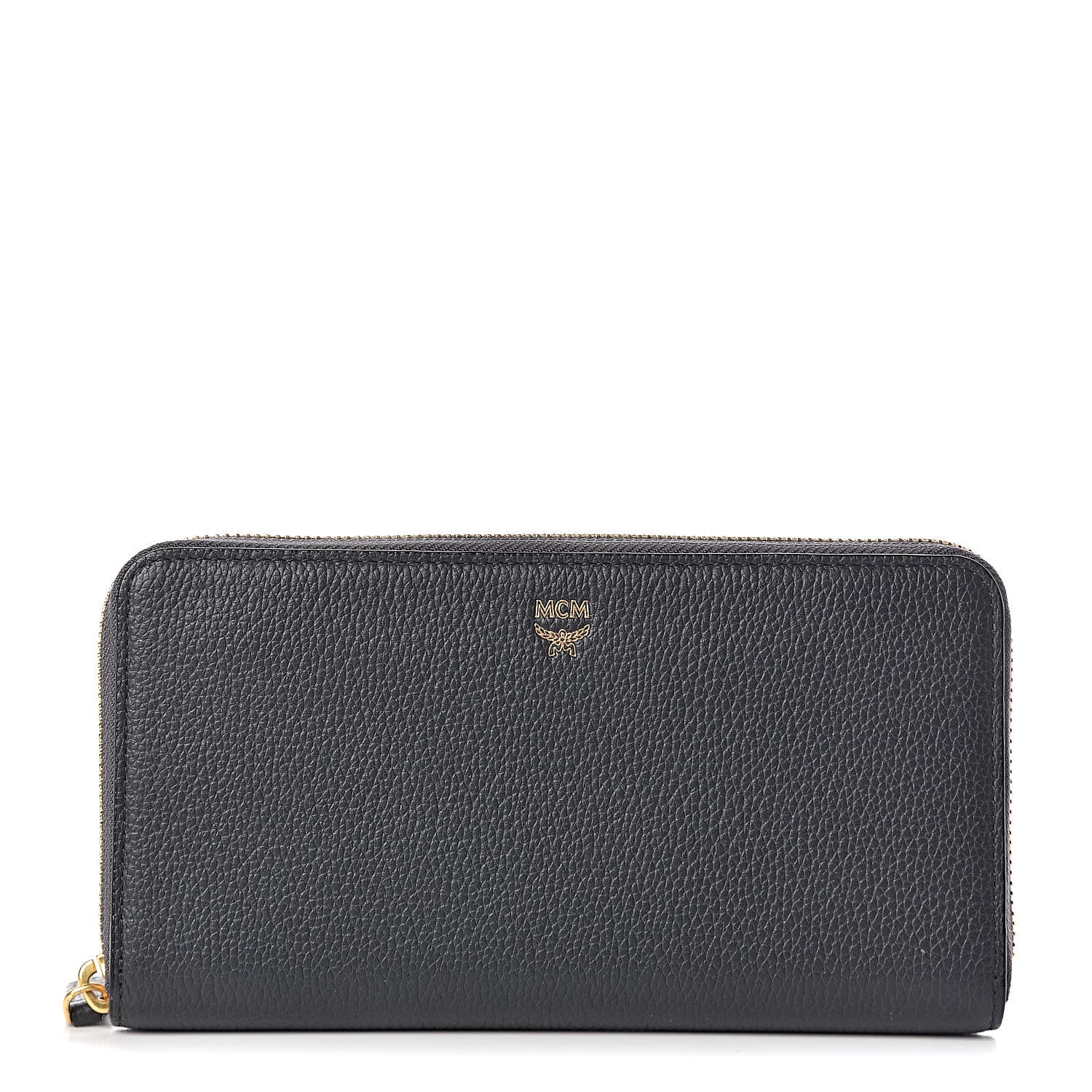 MCM Calfskin Fontanellas Park Avenue Milla Zip Around Wallet Phantom Grey 1 of 7
