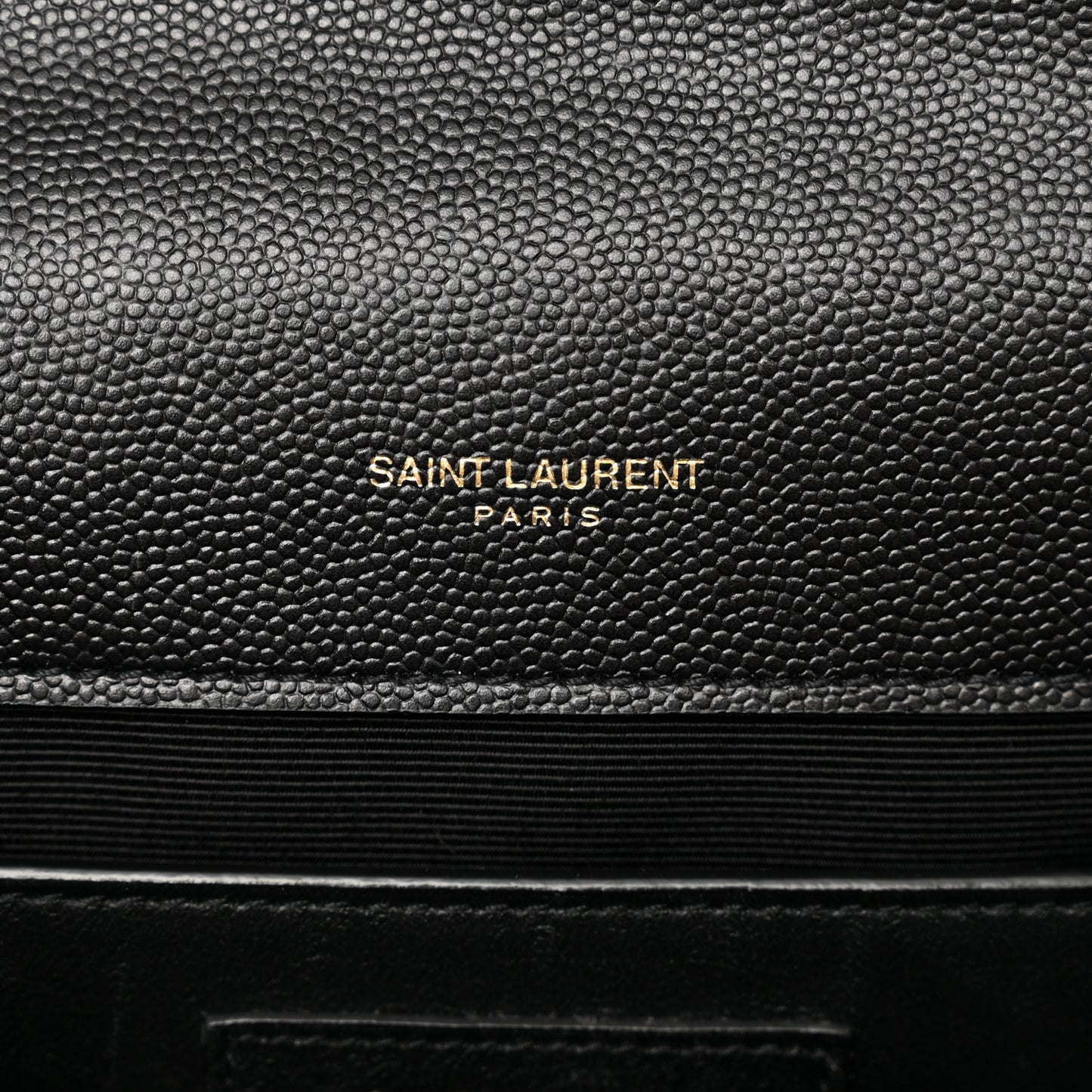Grain De Poudre Textured Mixed Matelasse Triquilt Medium Monogram Satchel Black