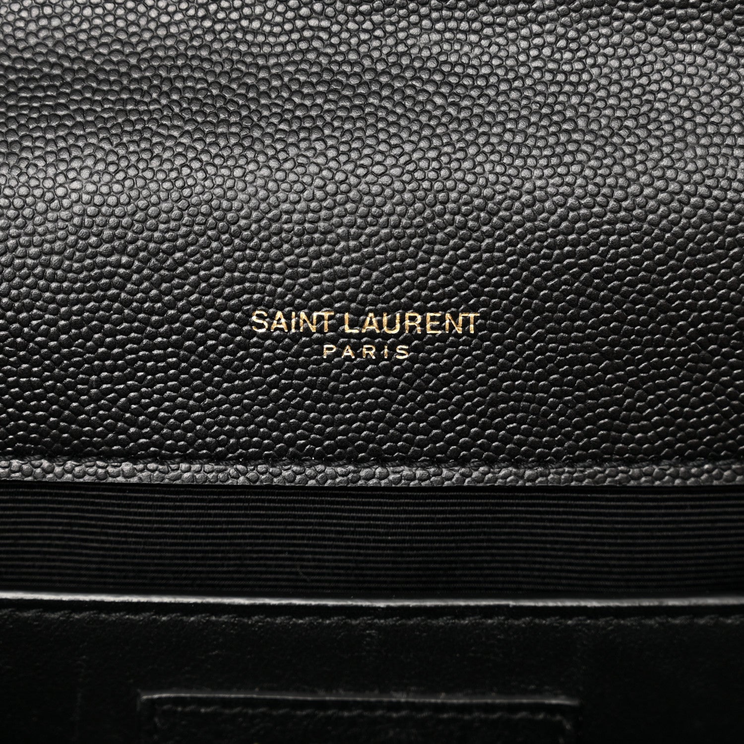 Saint Laurent Grain De Poudre Textured Mixed Matelasse Triquilt Medium Monogram Satchel Black 7 of 11