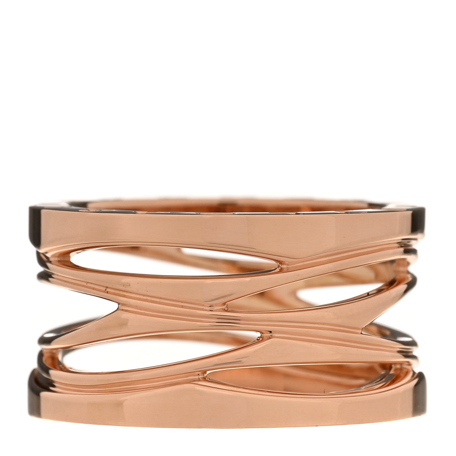 Bulgari 18K Rose Gold B.Zero1 Legend Four-Band Ring 58 8.5 1 of 6