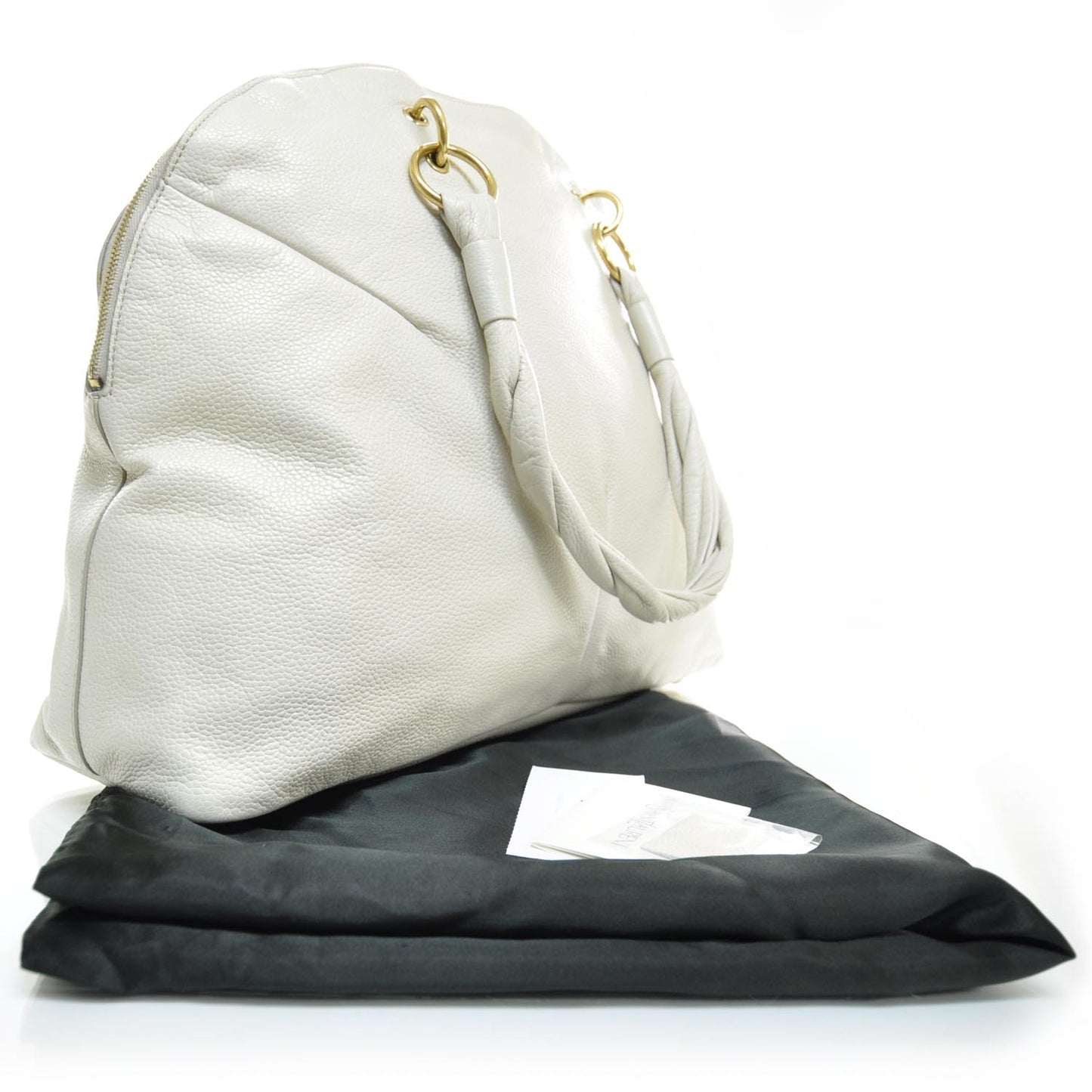 Leather Large Calypso Tote Ivory