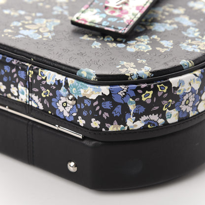 Louis Vuitton Calfskin Floral Print Petite Boite Chapeau Black 7 of 11