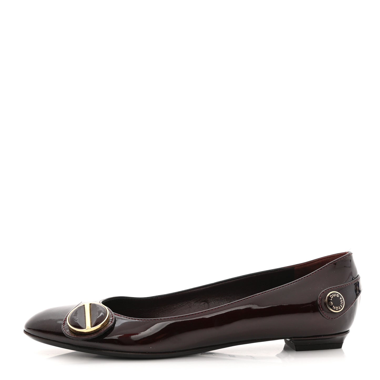 Patent Sloane Ballerina Flats 36 Amarante