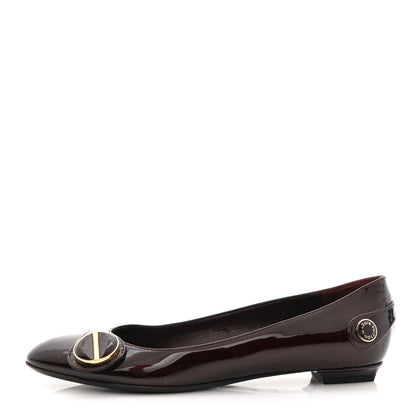 Louis Vuitton Patent Sloane Ballerina Flats 36 Amarante 1 of 12
