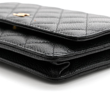 Chanel Caviar Quilted Wallet on Chain WOC Black 11 of 12