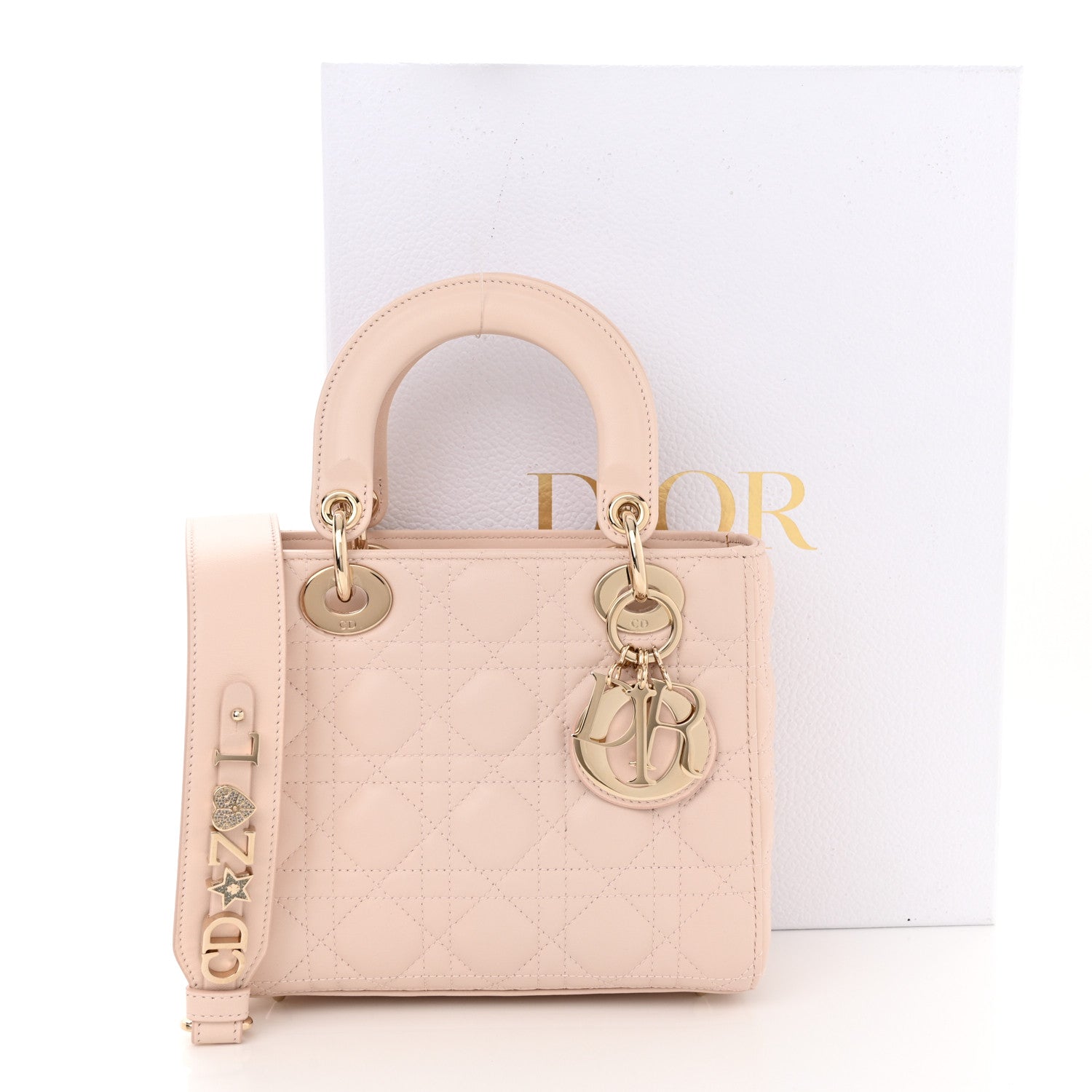 Christian Dior Lambskin Cannage Small My ABCDior Lady Dior Light Pink 12 of 12
