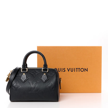 Louis Vuitton Empreinte Monogram Giant Speedy Bandouliere 20 Black 12 of 12