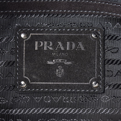 Prada Eco Lapin Faux Fur Handbag Black 8 of 9