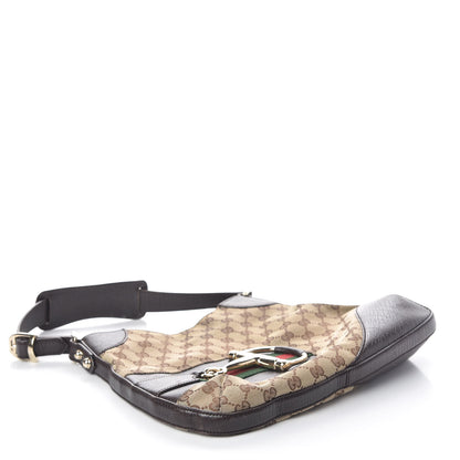 Gucci Monogram Hasler Hobo Dark Brown 4 of 9