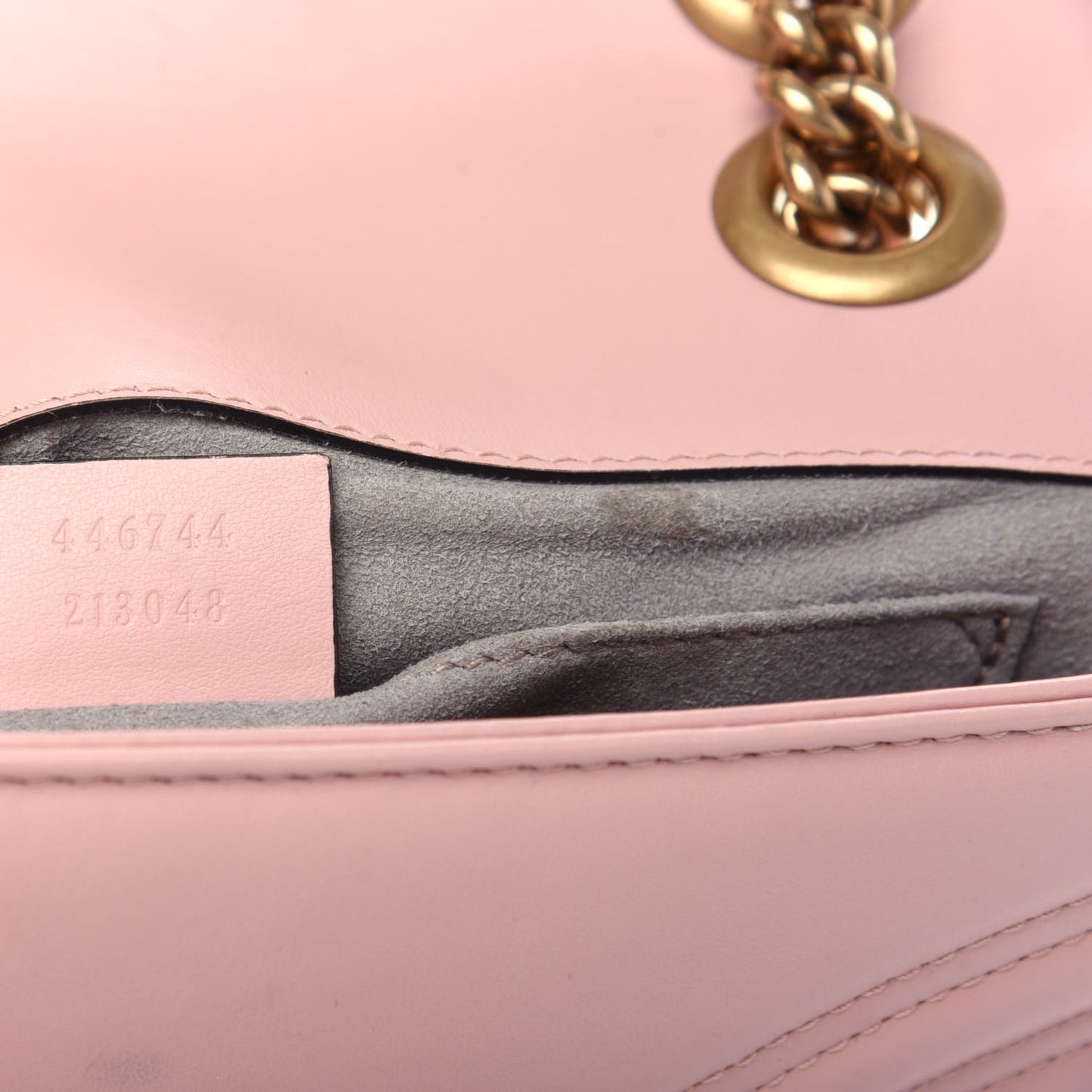 Calfskin Matelasse Mini GG Marmont Shoulder Bag Perfect Pink