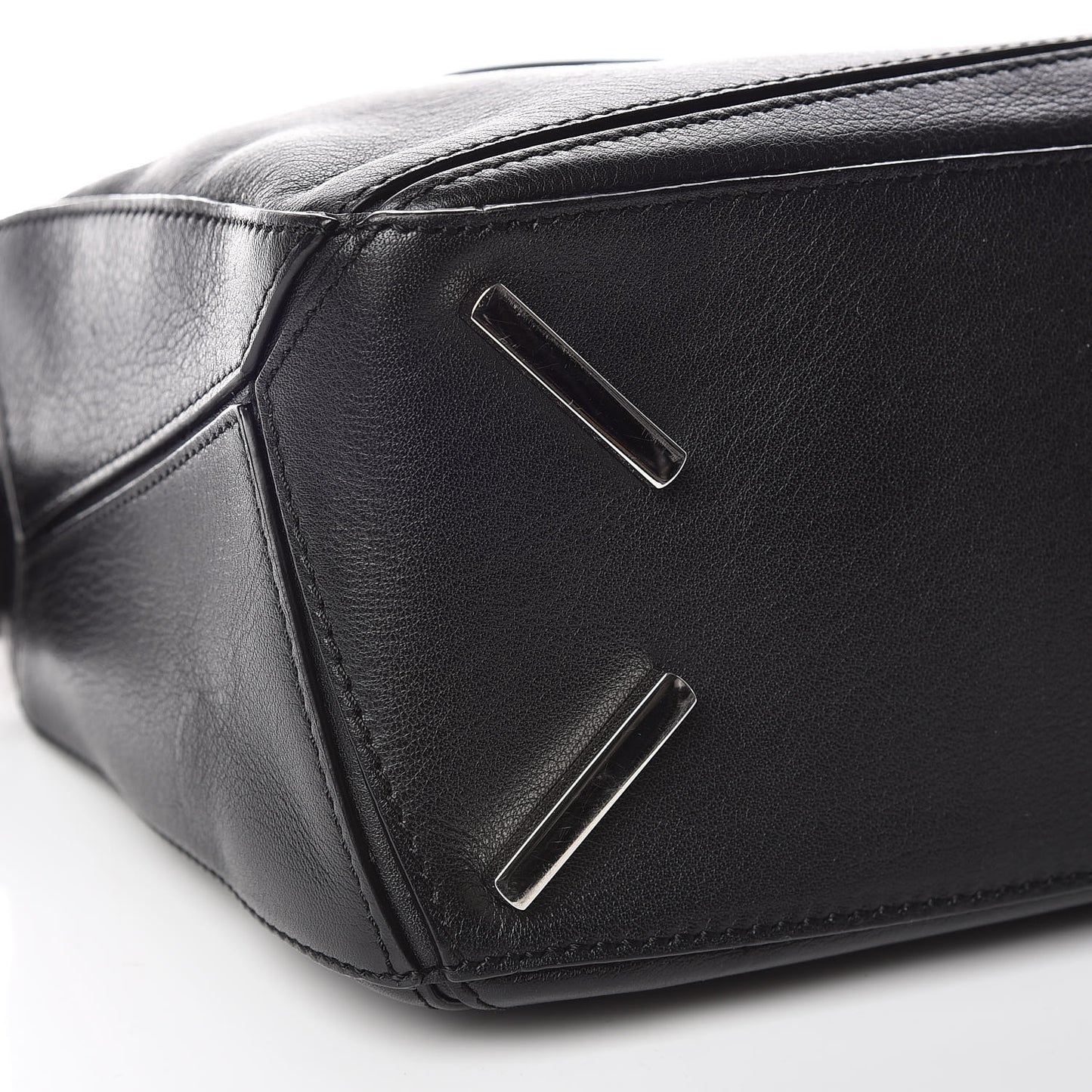 Calfskin Small Puzzle Bag Black