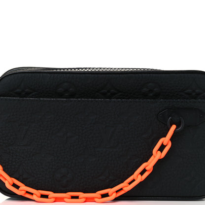 Louis Vuitton Taurillon Monogram Uniformes Solar Ray Soft Pochette Volga Belt Bag Black 8 of 10