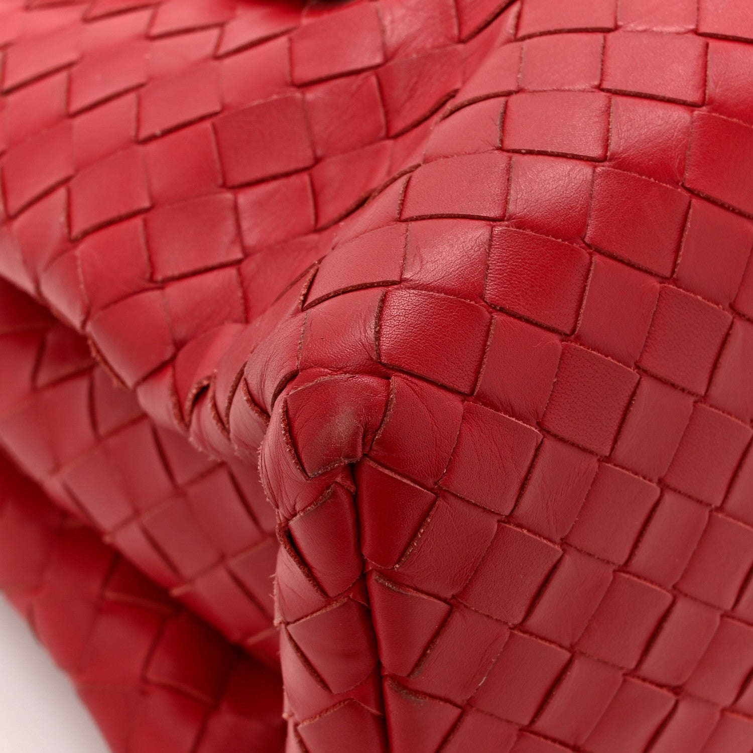 Bottega Veneta Nappa Intrecciato Small Roma Tote Red 14 of 17