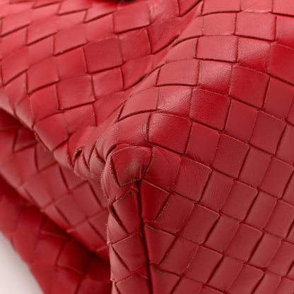 Bottega Veneta Nappa Intrecciato Small Roma Tote Red 14 of 17