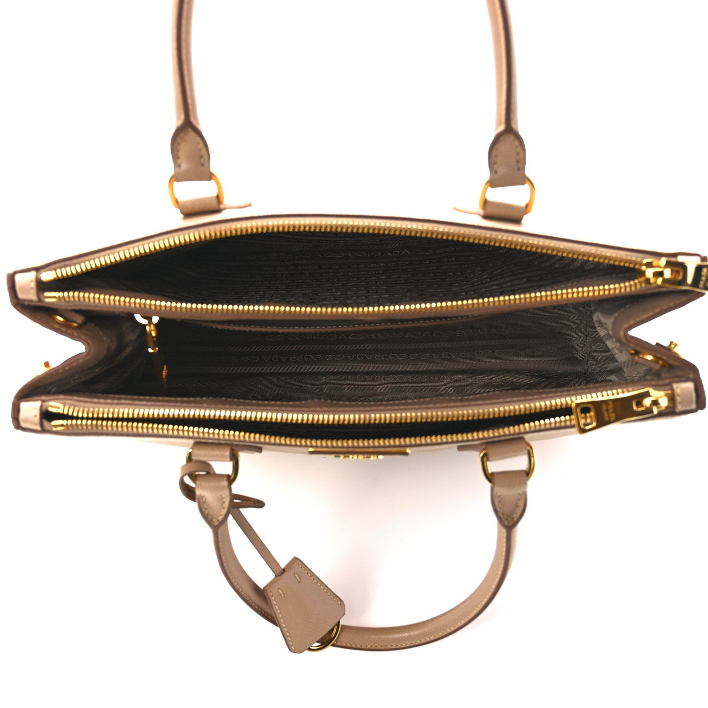 Saffiano Medium Galleria Double Zip Tote Cammeo