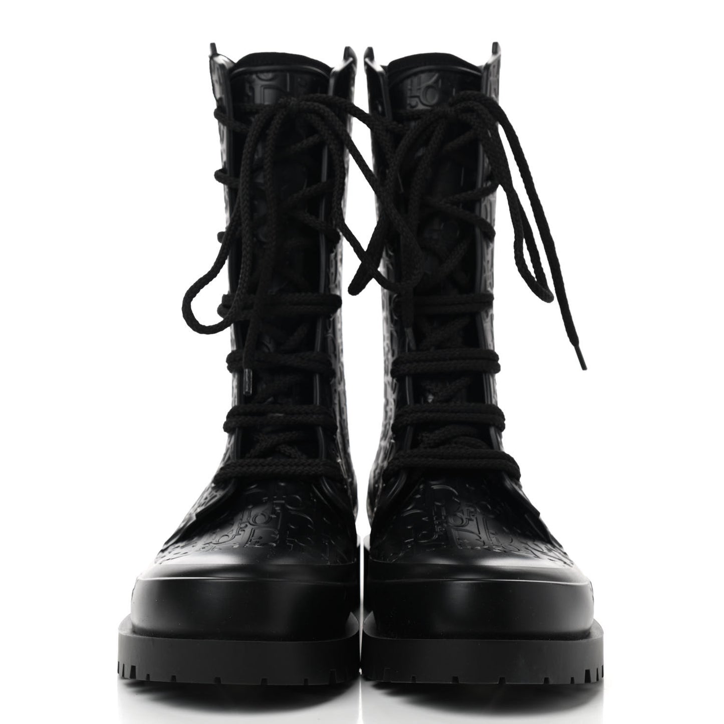 Oblique Rubber Diorcamp Boots 38 Black