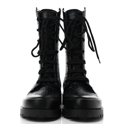 Christian Dior Oblique Rubber Diorcamp Boots 38 Black 2 of 7