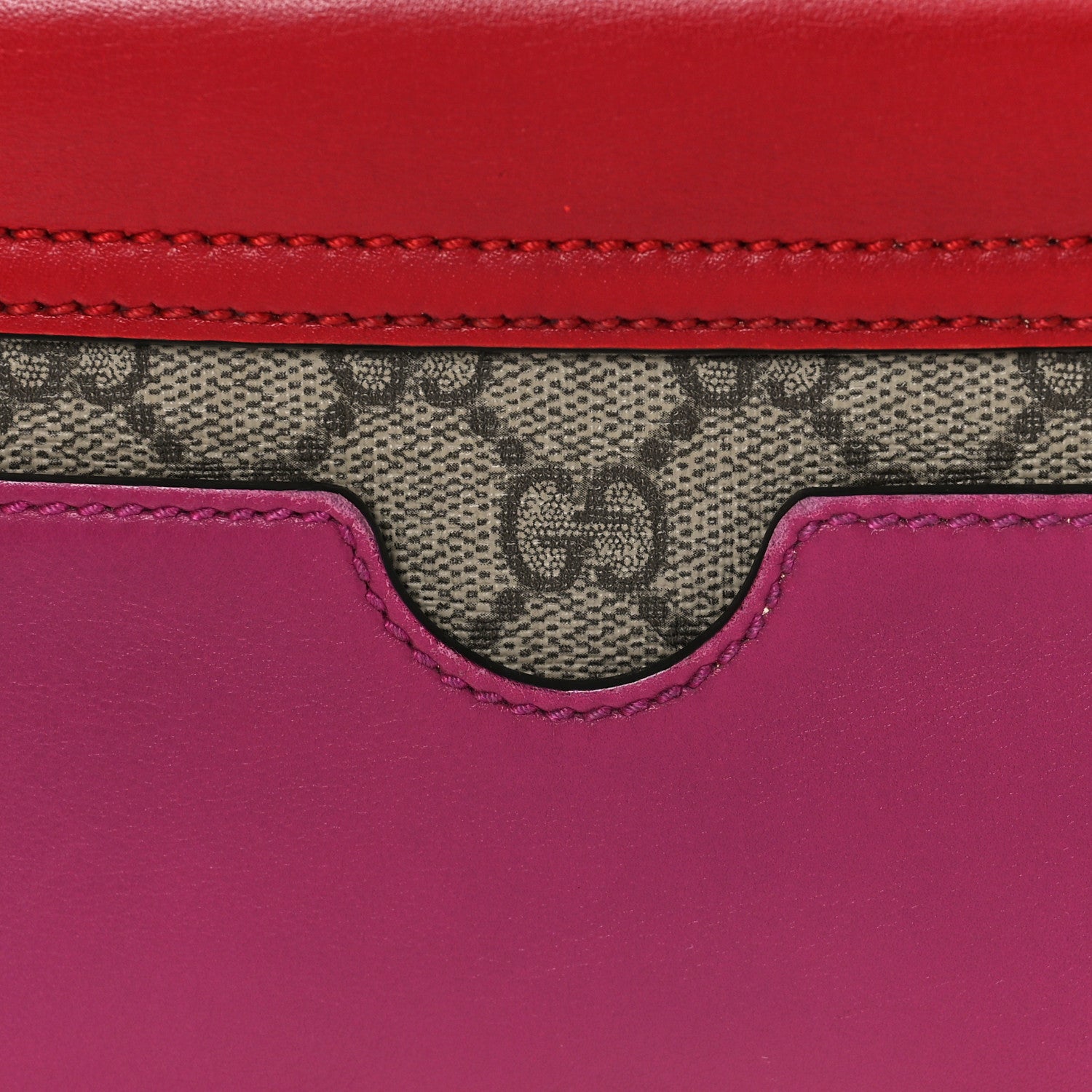 Gucci GG Supreme Monogram Calfskin Small Padlock Shoulder Bag Beige Hibiscus Red New Rosette 10 of 12