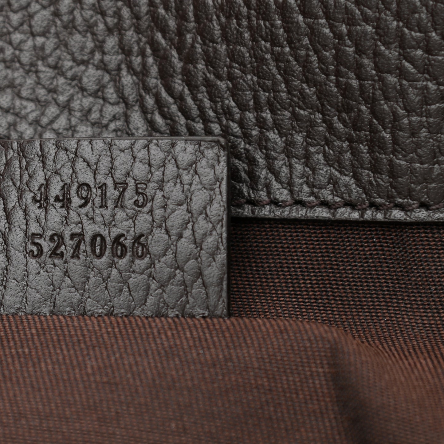 Monogram Dollar Calfskin O Drawstring Backpack Beige Ebony Testa di Moro Dark Chocolate