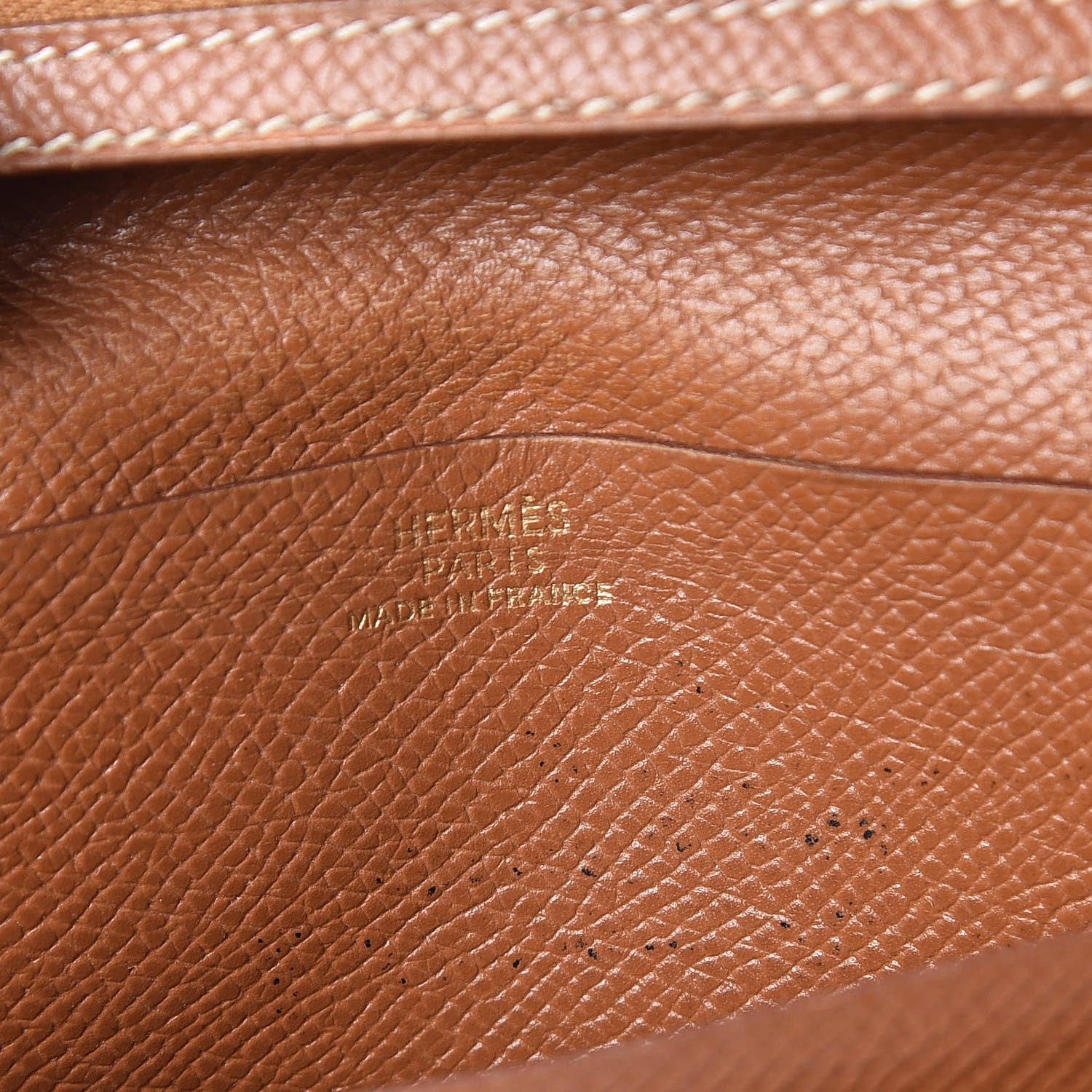 Hermes Courchevel Bearn Wallet Gold 6 of 8