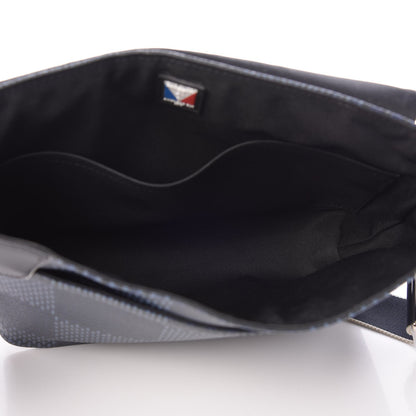 Louis Vuitton Damier Cobalt Latitude America's Cup District PM Red 7 of 9