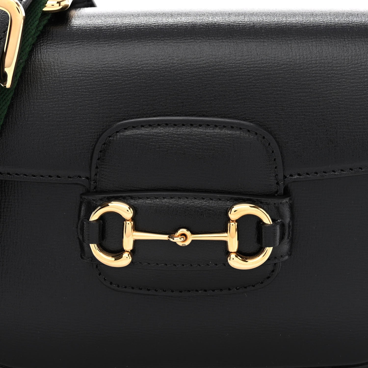 Gucci Azalea Calfskin Web Mini Horsebit 1955 Shoulder Bag Black 8 of 11