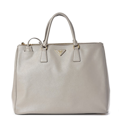 Prada Saffiano Lux Extra Large Galleria Double Zip Tote Pomice 1 of 7