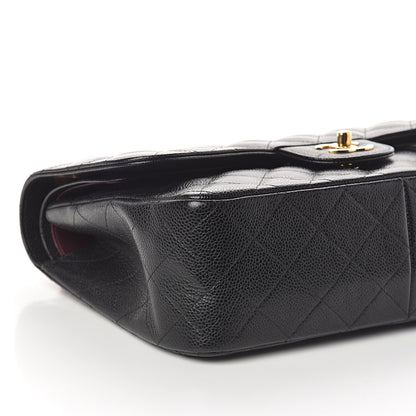 Chanel Caviar Quilted Jumbo Double Flap Black 11 of 12