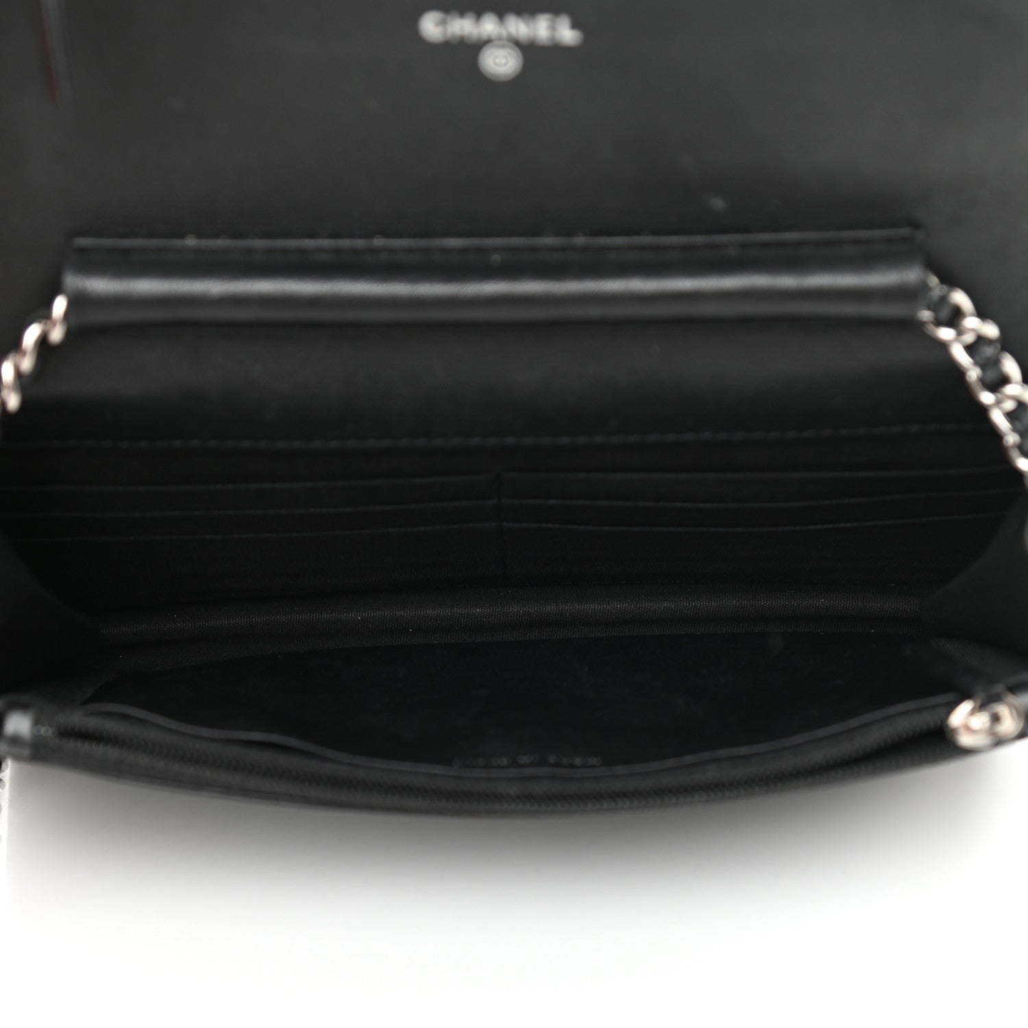 Chanel Caviar Timeless CC Wallet On Chain WOC Black 5 of 12