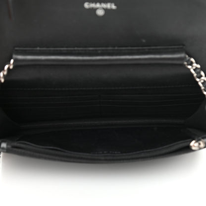 Chanel Caviar Timeless CC Wallet On Chain WOC Black 5 of 12