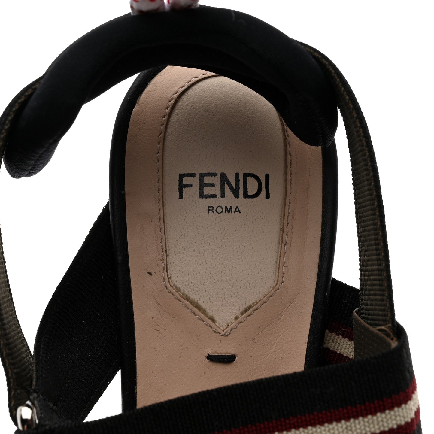 Technical Mesh FF Colibri 55mm Slingback Pumps 38 Tobacco Moro Black Militare