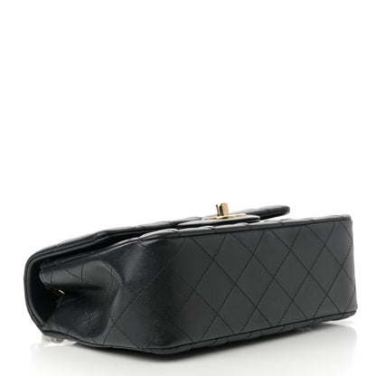 Chanel Lambskin Quilted Mini Rectangular Flap Black 4 of 12