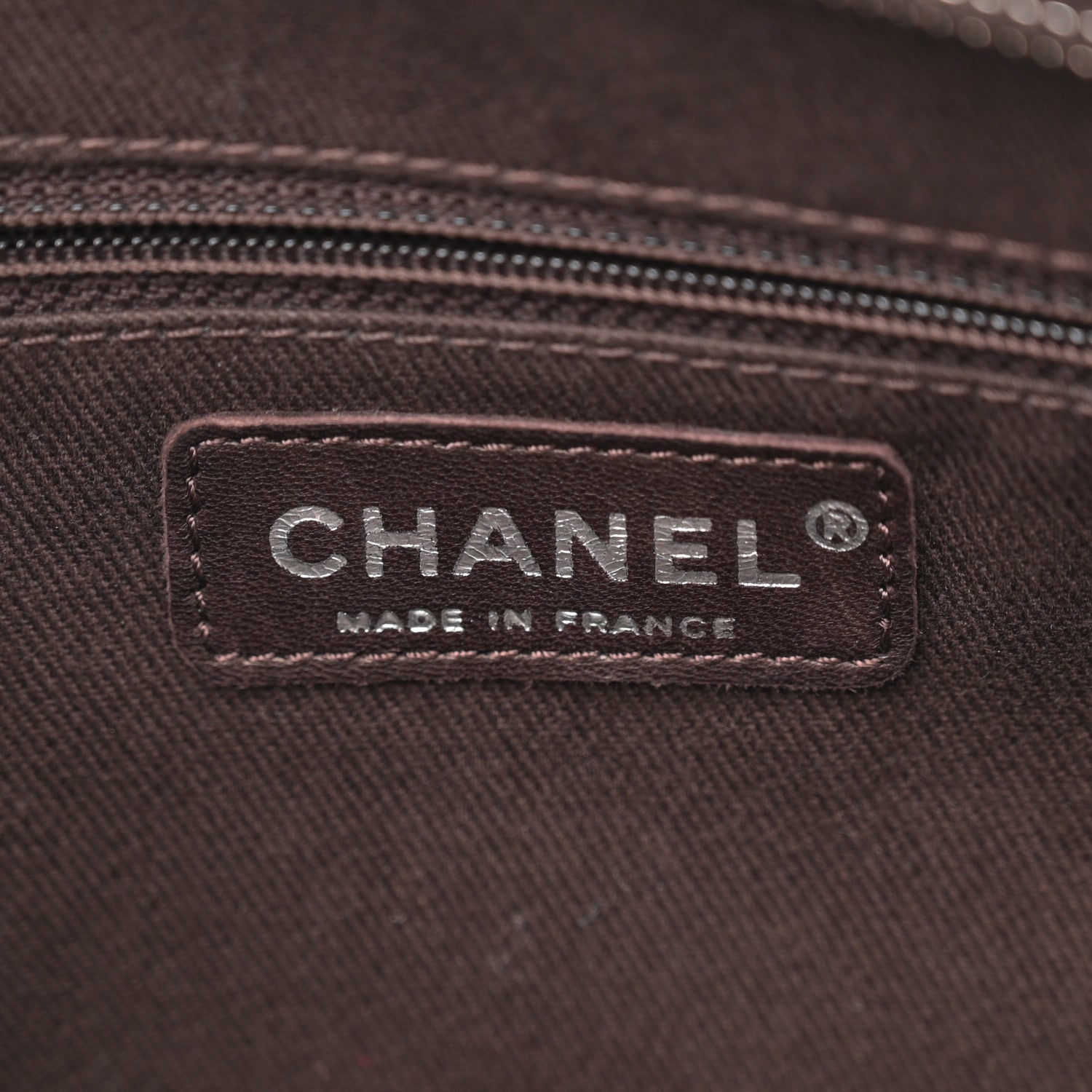 Chanel Caviar Large CC Tuck Tote Brown 6 of 10