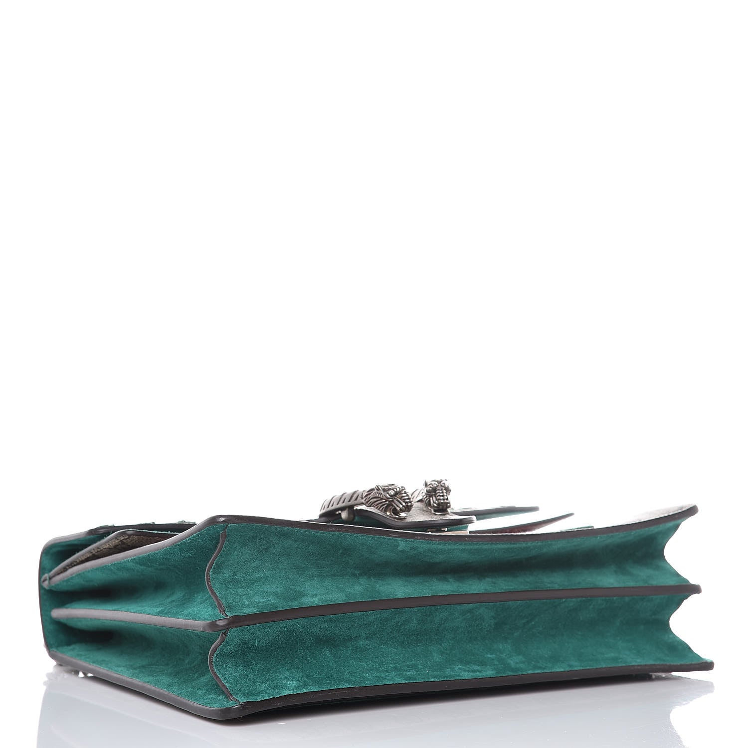 Gucci GG Supreme Monogram Embroidered Medium Dionysus Shoulder Bag Emerald 5 of 10