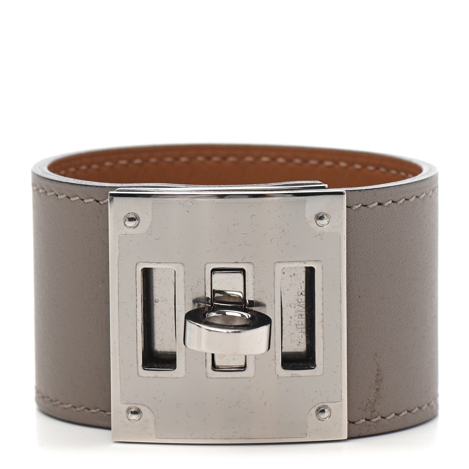 Hermes Swift Kelly Dog Bracelet T1 Gris Asphalte 1 of 4