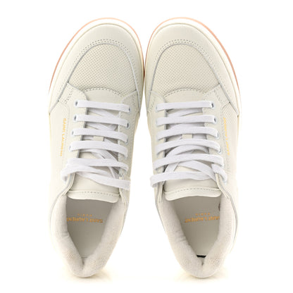 Saint Laurent Calfskin Perforated Womens Sneakers 38.5 White 5 of 9