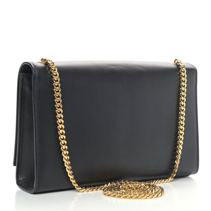Saint Laurent Smooth Calfskin Medium Classic Monogram Kate Tassel Satchel Black 3 of 9