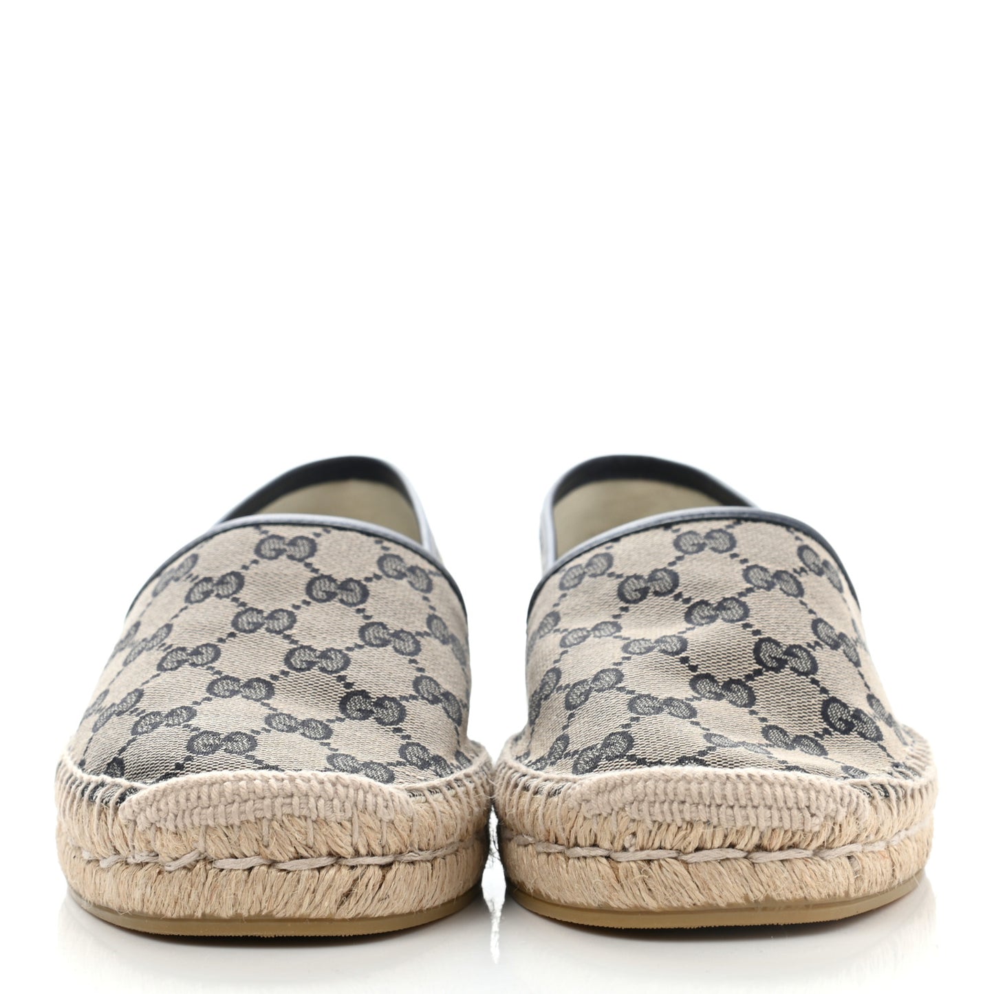 Monogram Miro Soft Calfskin Mens Espadrilles 6.5 Beige Blue