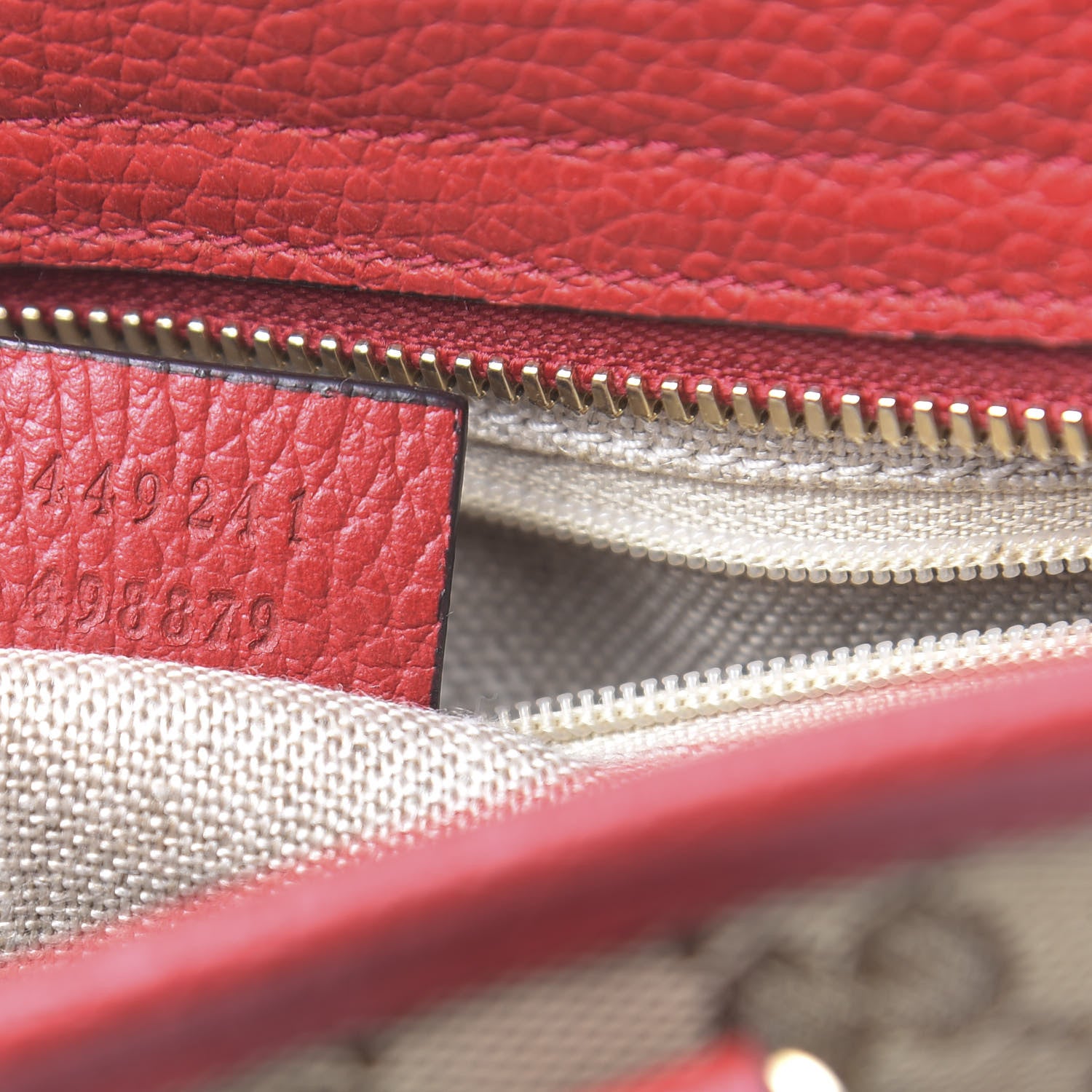 Gucci Monogram Small Bree Tote Red 7 of 11