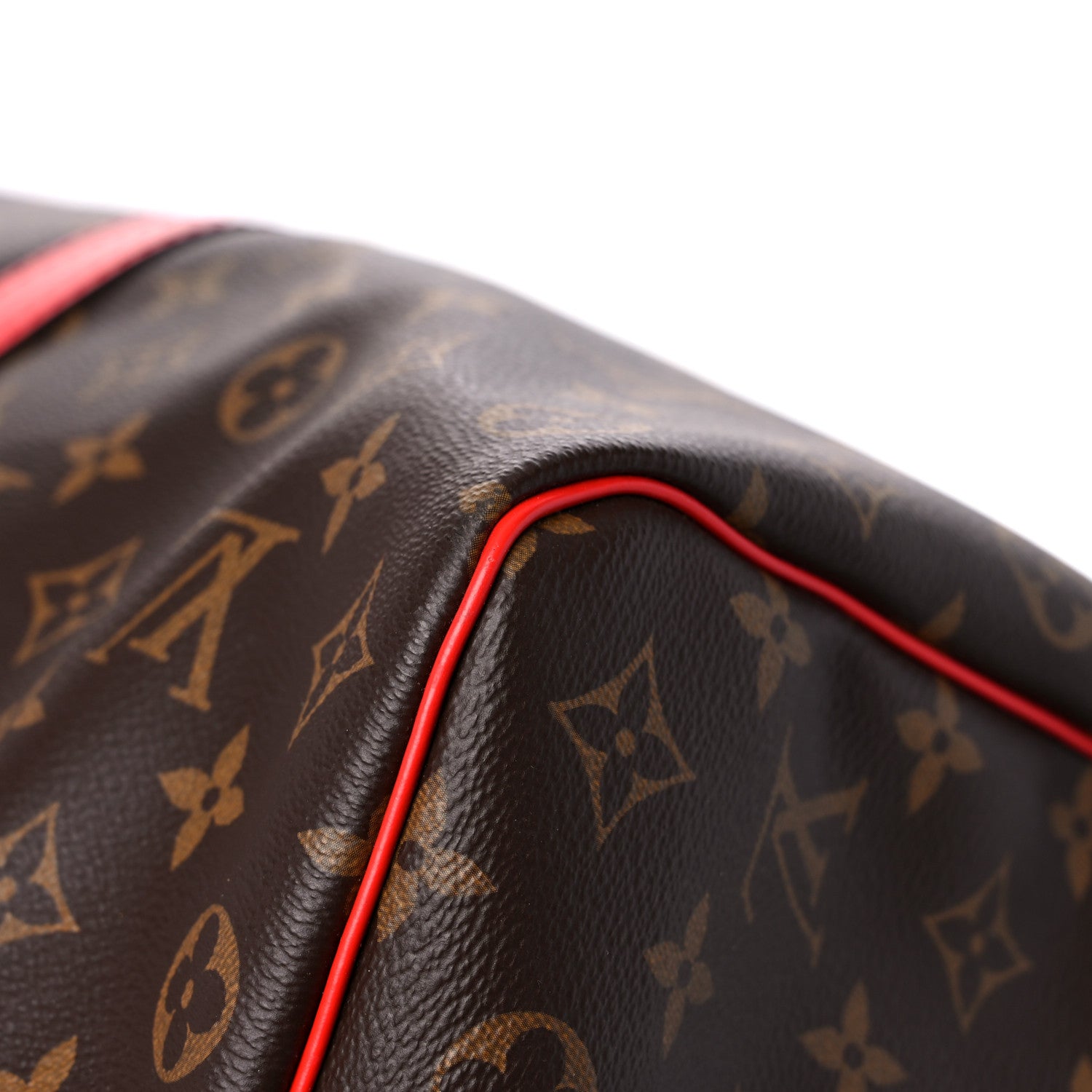 Louis Vuitton Calfskin Monogram Keepall Bandouliere 50 Coquelicot 10 of 13