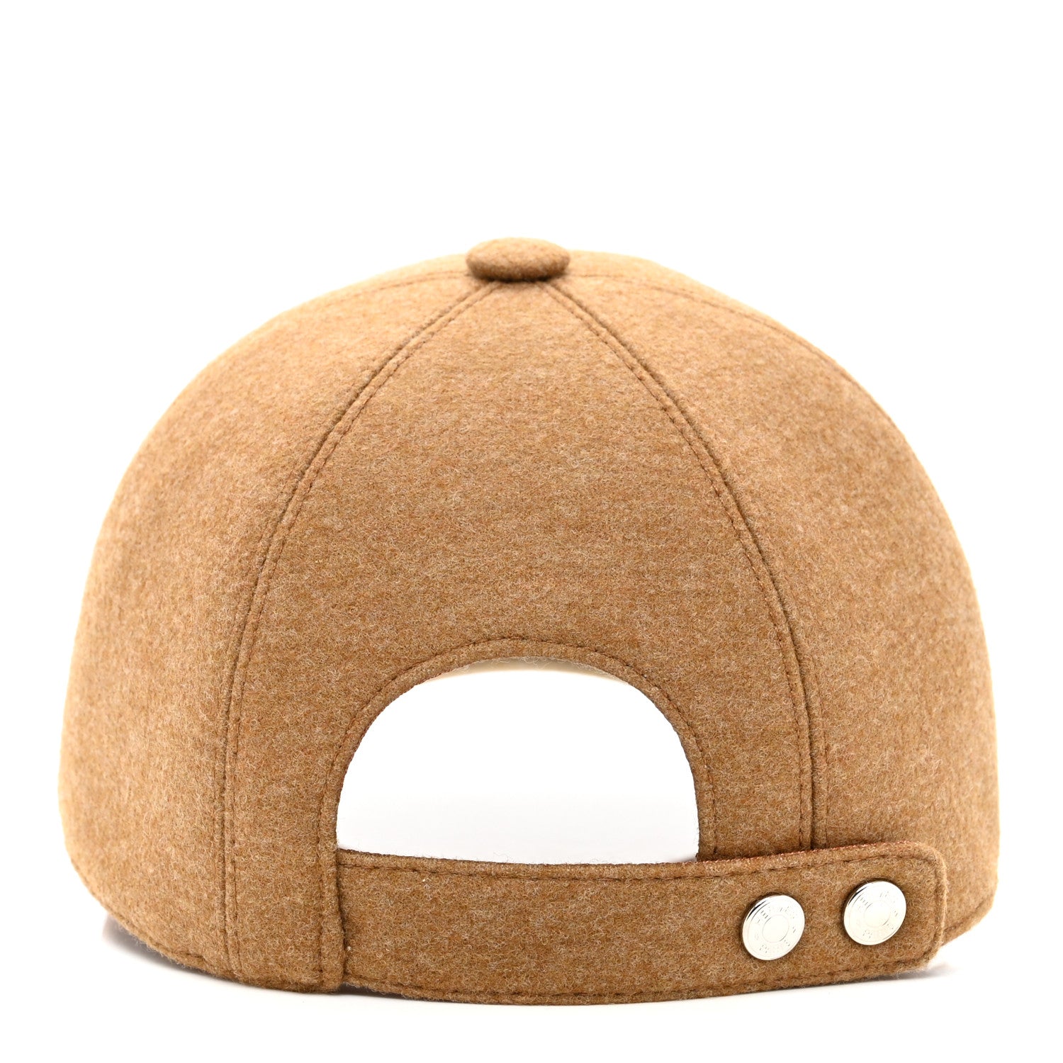 Hermes Wool Lambskin Serena Cap 56 Gold 5 of 8